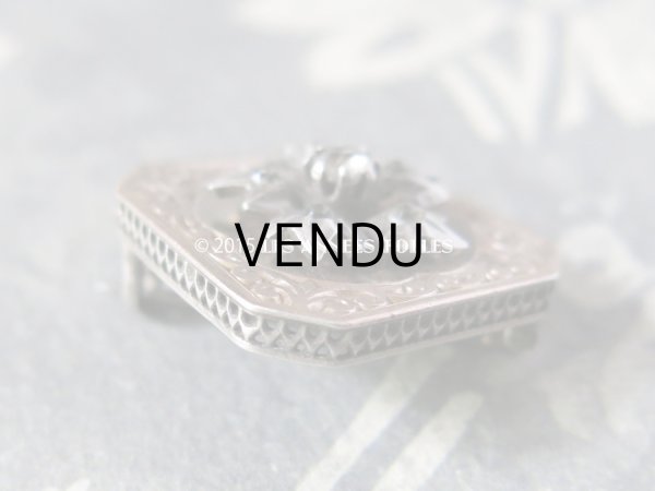 画像4: 19世紀 アンティーク ナポレオン3世 シルバー製 ピンクゴールド コーティング 小さなブローチ (4)