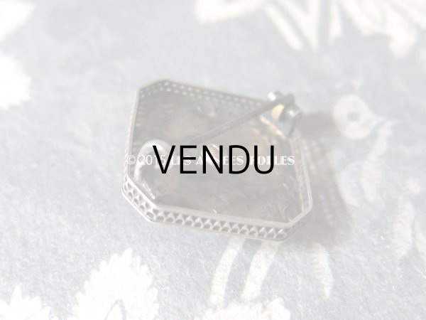 画像5: 19世紀 アンティーク ナポレオン3世 シルバー製 ピンクゴールド コーティング 小さなブローチ (5)