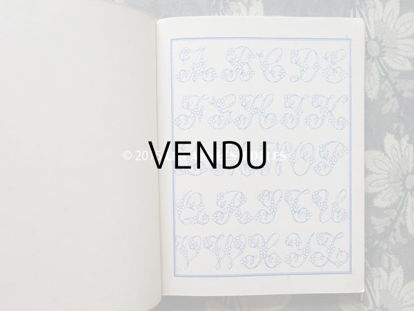 画像4: 19世紀末 アンティーク ボンマルシェ イニシャル モノグラム 刺繍図案帳 MANUELE DE DESSINS POUR BRODERIES N 179 -AU BON MARCHE- (4)