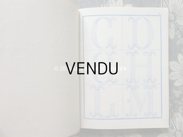 画像5: 19世紀末 アンティーク ボンマルシェ イニシャル モノグラム 刺繍図案帳 MANUELE DE DESSINS POUR BRODERIES N 179 -AU BON MARCHE- (5)