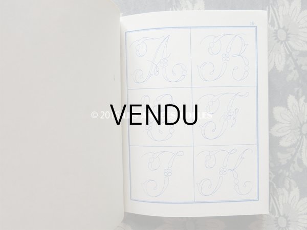 画像6: 19世紀末 アンティーク ボンマルシェ イニシャル モノグラム 刺繍図案帳 MANUELE DE DESSINS POUR BRODERIES N 179 -AU BON MARCHE- (6)