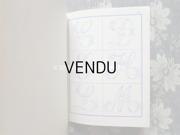 画像7: 19世紀末 アンティーク ボンマルシェ イニシャル モノグラム 刺繍図案帳 MANUELE DE DESSINS POUR BRODERIES N 179 -AU BON MARCHE- (7)