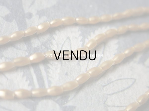 画像5: 1930年代 アンティーク ルスレ社 吹きガラス製 ビーズ ゴールド 840ピース スフレビーズ オーバル型 4×2mm- MAISON ROUSSELET- (5)