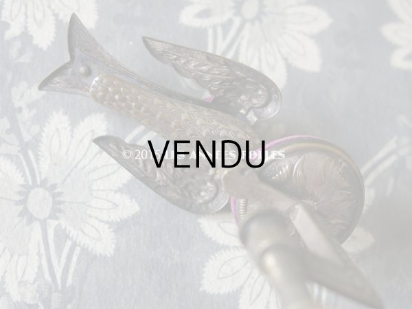 画像7: 19世紀 アンティーク 燕 ピンクッション クリップ付 ヴィクトリアン (7)