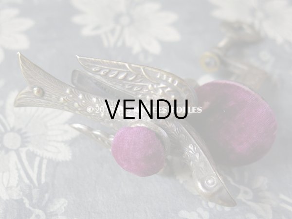 画像9: 19世紀 アンティーク 燕 ピンクッション クリップ付 ヴィクトリアン (9)