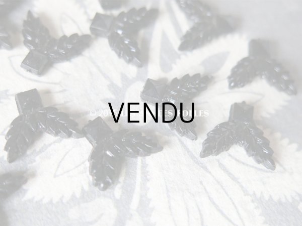 画像5: 1920年代 アンティーク フレンチジェット モチーフ 16ピース 1.2×1.3cm (5)