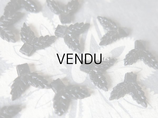 画像6: 1920年代 アンティーク フレンチジェット モチーフ 16ピース 1.2×1.3cm (6)