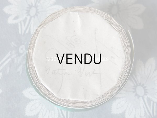 画像3: 1920年代 アンティーク シルク製 サテン リボン ストライプ柄 3.1m SAMARITAINE RUBANS COLORIS 4942 (3)