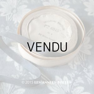 画像: 1900年代 アンティーク ファイユ リボン チャコールグレー 8.8m PON 6045 N 2 FAILLETINE MARQUISE 295/194 TAUPE 144