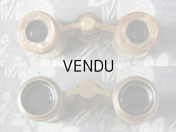 画像5: 19世紀 アンティーク オペラグラス 薔薇とリボンのリース JUMELLE CARPENTIER (5)