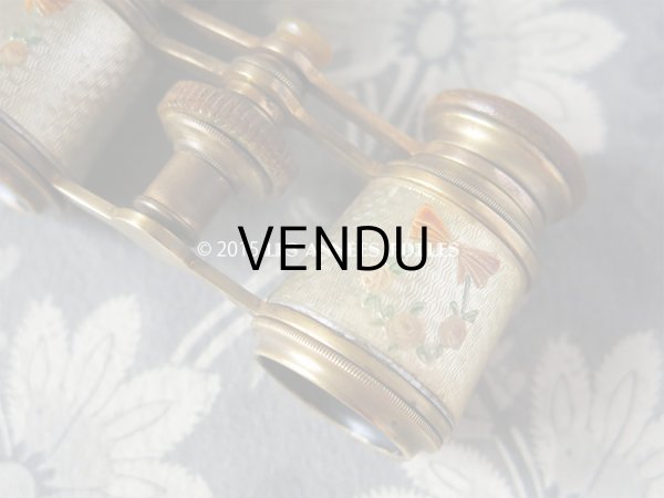 画像7: 19世紀 アンティーク オペラグラス 薔薇とリボンのリース JUMELLE CARPENTIER (7)