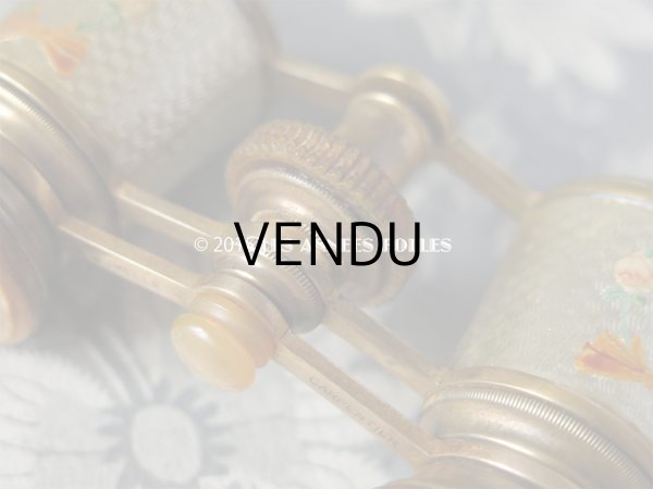 画像14: 19世紀 アンティーク オペラグラス 薔薇とリボンのリース JUMELLE CARPENTIER (14)