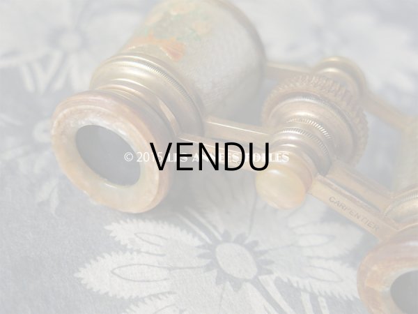 画像12: 19世紀 アンティーク オペラグラス 薔薇とリボンのリース JUMELLE CARPENTIER (12)