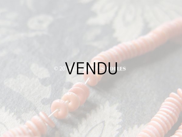 画像6: 1930年代 アンティーク ゼラチン製  スフレ ラムネのような スパンコール サーモンピンク 4mm 2400ピース  COL 11 (6)