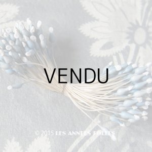 画像: アンティーク ペップ コサージュ用 花芯 スモーキーブルー