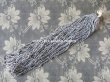 画像2: 1930年代 アンティーク ガラス製 ビーズ 黒＆白のモノトーン 2.5×2×1mm 110g  約6000ピース (2)