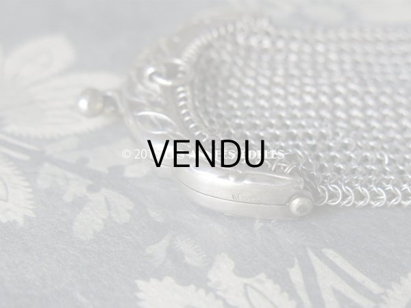 画像6: 1900年代 アンティーク シルバー製 ヤドリギ メタルメッシュのコインケース (6)