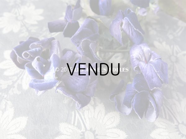 画像5: 19世紀 アンティーク コサージュ 菫 ベルベット (5)