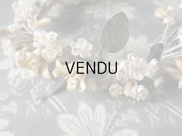 画像8: 19世紀末 アンティーク ワックスフラワーのヘッドリース ティアラ (8)