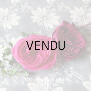画像: アンティーク コサージュ 薔薇 