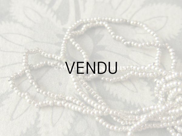 画像3: 1900年代 アンティーク ラベル付 メタル製 ビーズ シルバー (3)