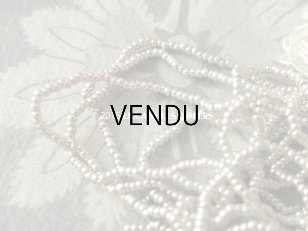 画像6: 1900年代 アンティーク ラベル付 メタル製 ビーズ シルバー (6)