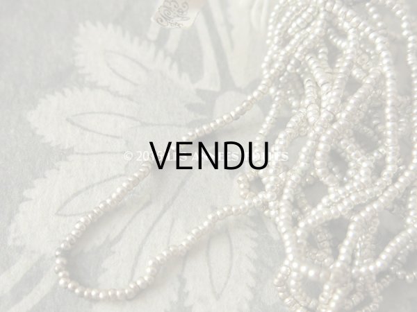 画像5: 1900年代 アンティーク ラベル付 メタル製 ビーズ シルバー (5)