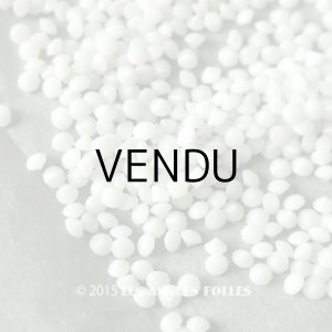 画像: アンティーク ラインストーン カボション 白 ホワイト  3mm 