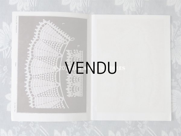 画像7: アンティーク レース図案帳  クロシェレース DESSINS POUR OUVRAGES DE DAMES RECUEIL DE DESSINS POUR CROCHET,TAPISSERIE,FILET. N 12 - ADRE.SIMART,EDITEUR,A PARIS - (7)