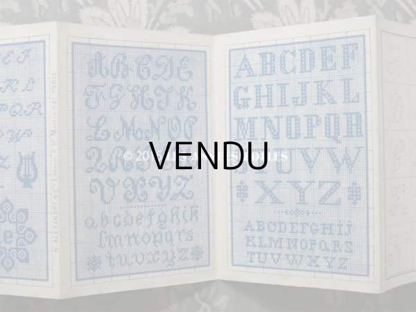 画像4: アンティーク クロスステッチの図案帳 COTONS A MARQUER - LES FILS DE CARTIER-BRESSON FABRICANTS A PARIS- (4)