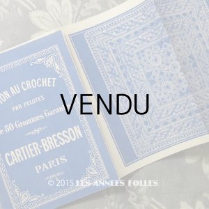 画像: アンティーク クロシェレースの図案帳 COTON AU CROCHET - CARTIER-BRESSON PARIS-