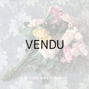 画像: アンティーク  薔薇のブーケ コサージュ