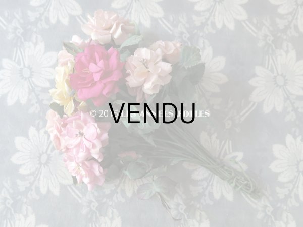 画像3: アンティーク  薔薇のブーケ コサージュ (3)