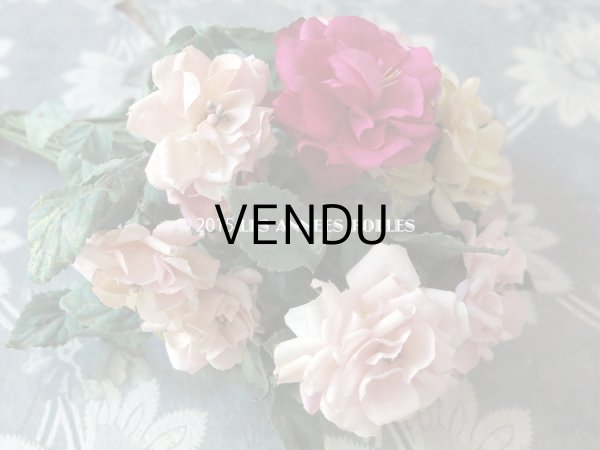 画像9: アンティーク  薔薇のブーケ コサージュ (9)