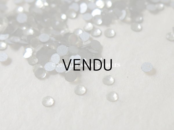 画像3: アンティーク 貼り付け用 ラインストーン クリア カット入り 極小 2mm CHATONS DEMI-FINS ROSETTES N 7  (3)