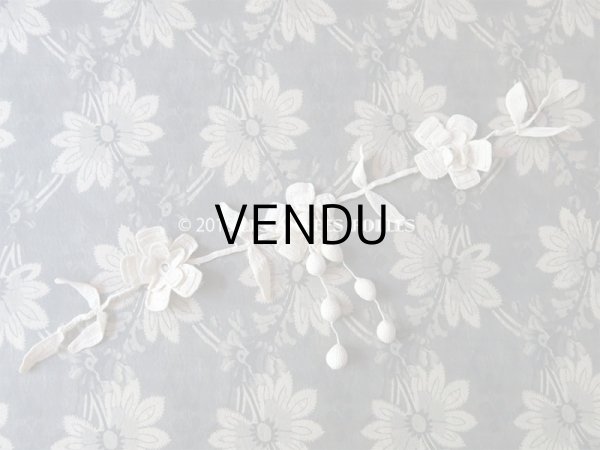 画像6: アンティーク クロシェレース 花のモチーフ (6)