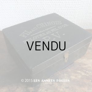画像: 19世紀末 アンティーク 糸巻きの木箱 FIL AU CHNOIS -フィル・オ・シノワ - PELOTES AU FIL D'OR