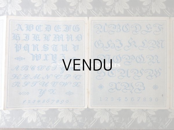 画像8: 19世紀末 アンティーク クロスステッチの図案帳 - ETABLISSEMENTS DE LA MAISON POIRET FRERES & NEVEU - (8)