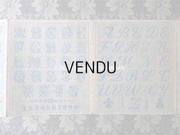 画像9: 19世紀末 アンティーク クロスステッチの図案帳 - ETABLISSEMENTS DE LA MAISON POIRET FRERES & NEVEU - (9)