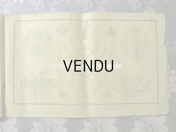 画像4: 1860年代 アンティーク SAJOU  刺繍図案帳 DESSINS DE BRODERIES 92 - SAJOU PARIS - (4)
