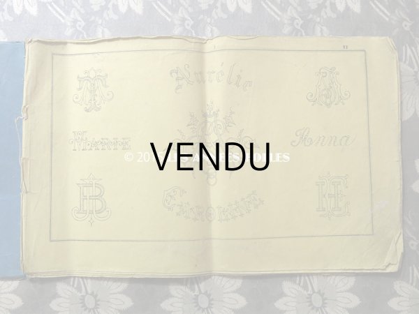 画像5: 1860年代 アンティーク SAJOU  刺繍図案帳 DESSINS DE BRODERIES 92 - SAJOU PARIS - (5)