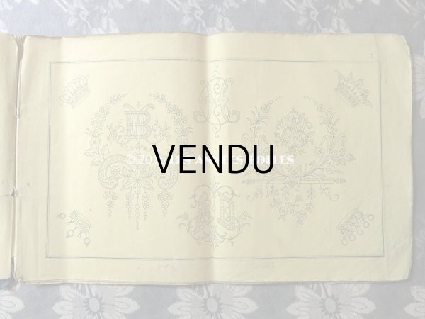 画像6: 1860年代 アンティーク SAJOU  刺繍図案帳 DESSINS DE BRODERIES 92 - SAJOU PARIS - (6)