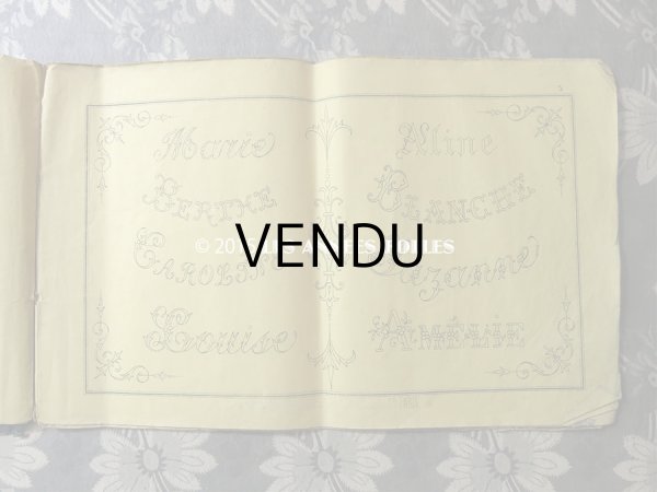 画像7: 1860年代 アンティーク SAJOU  刺繍図案帳 DESSINS DE BRODERIES 92 - SAJOU PARIS - (7)