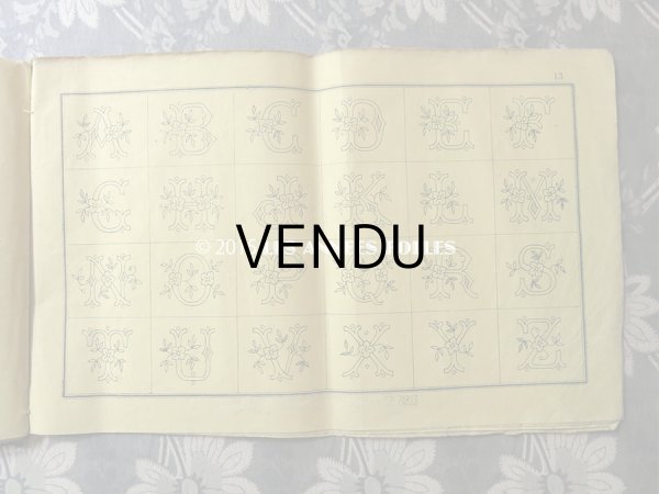 画像3: 1860年代 アンティーク SAJOU  刺繍図案帳 DESSINS DE BRODERIES 92 - SAJOU PARIS - (3)