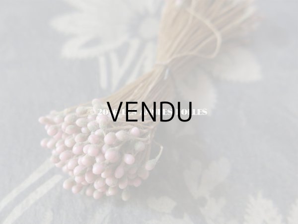 画像3: アンティーク ペップ ピンク＆グレー コサージュ用 花芯  (3)