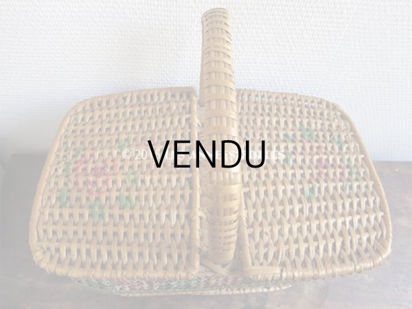 画像6: アンティーク 薔薇のパニエ (6)