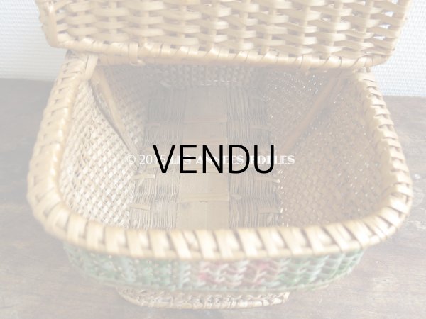 画像7: アンティーク 薔薇のパニエ (7)