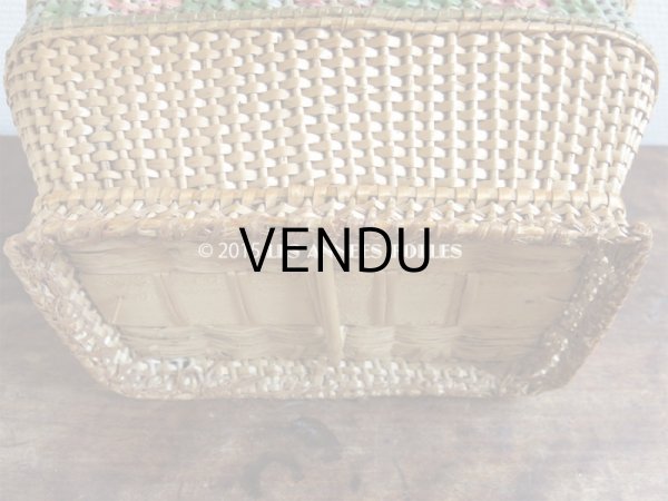 画像9: アンティーク 薔薇のパニエ (9)