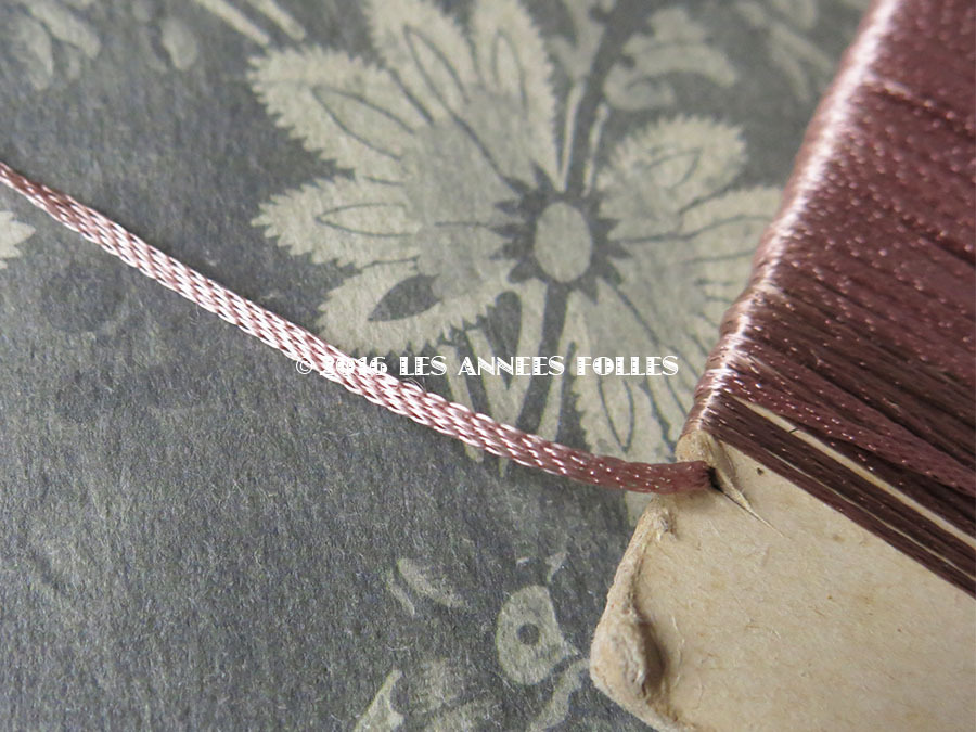 画像3: 1920年代 アンティーク  刺繍用 紐  糸　スモーキーパープル 約70m (3)