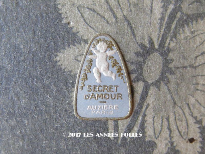 画像1: アンティーク 天使のパフュームラベル SECRET D'AMOUR - AUZIERE PARIS - (1)
